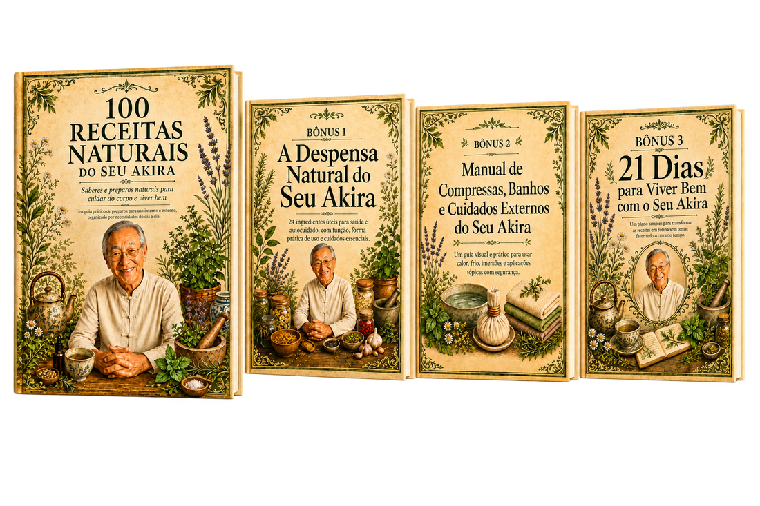 100 Receitas Naturais do Seu Akira + 3 bônus - os 4 livros
