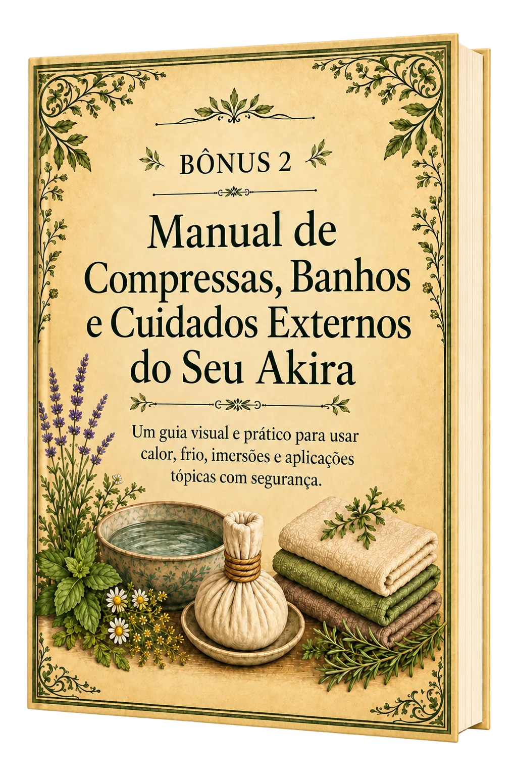 Bônus 2 - Manual de Compressas, Banhos e Cuidados Externos do Seu Akira